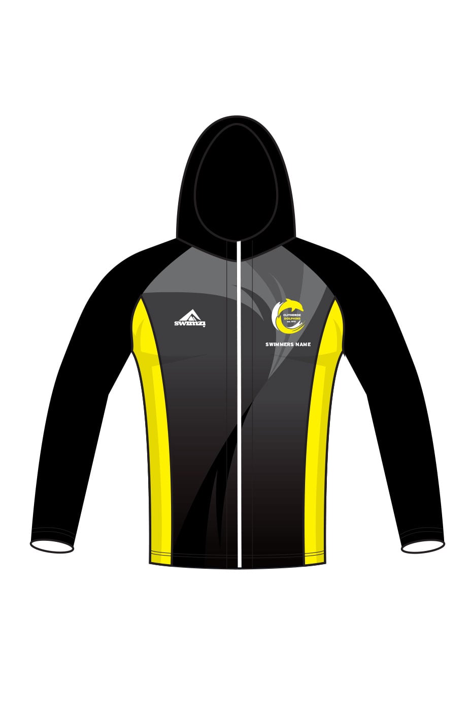 Clitheroe Dolphins SC Adult Unisex Zipped Performance Hoodie image 0