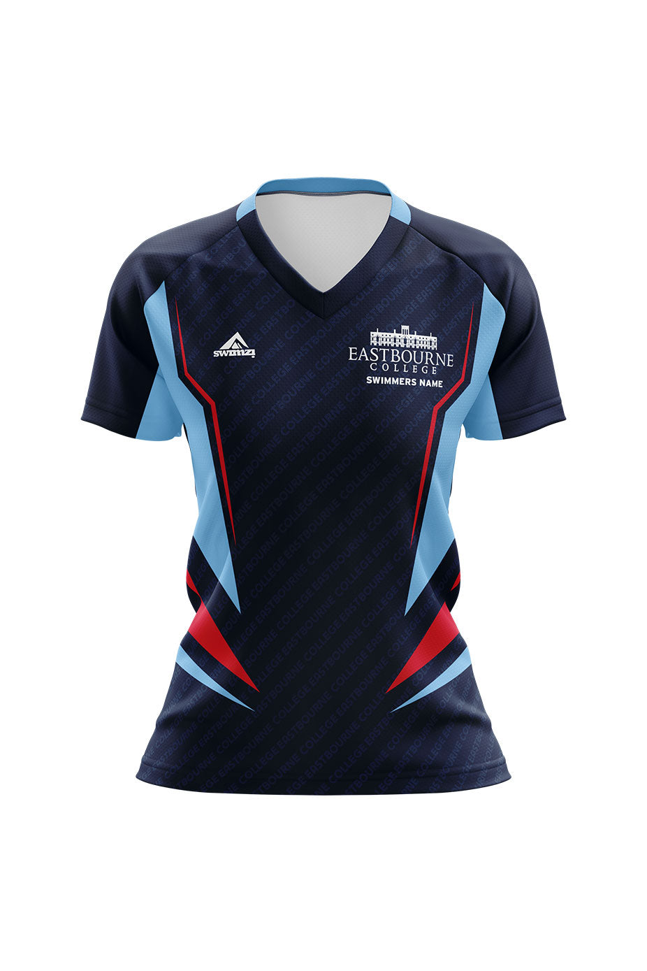 Schools Swimming Super League Adult Female Eastbourne College Club Shirt - V-Neck image 0