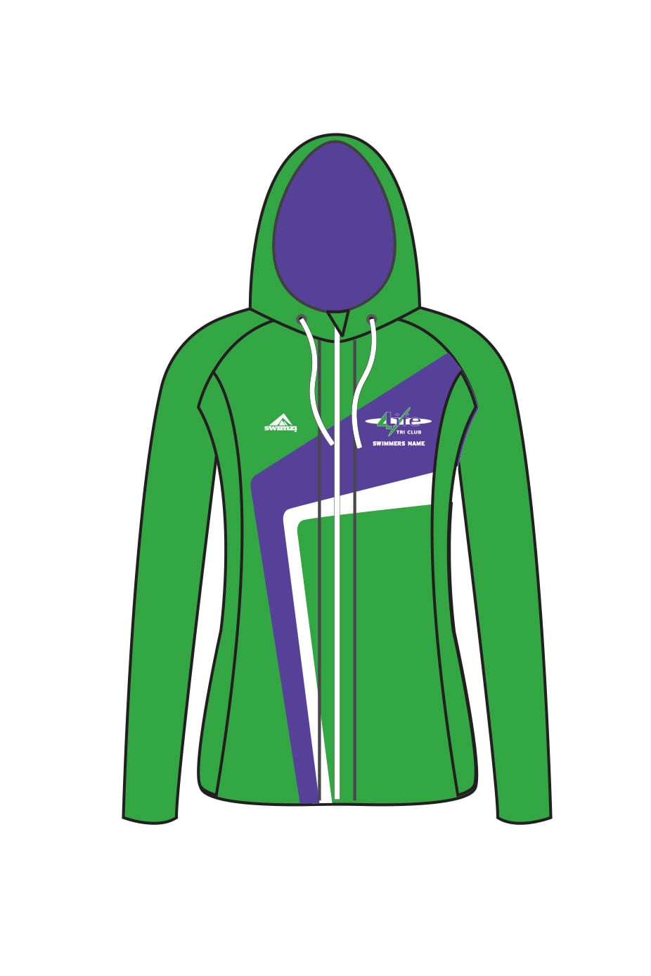 4 Life TC Kids Female Zipped Performance Hoodie image 0