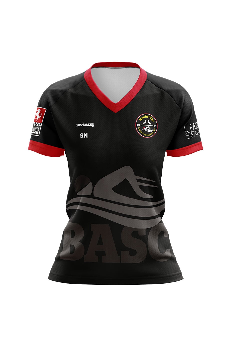 Banbridge Amateur Swimming Club Adult Female Coach Shirt - V-Neck - BLACK (Coaches Only) image 0