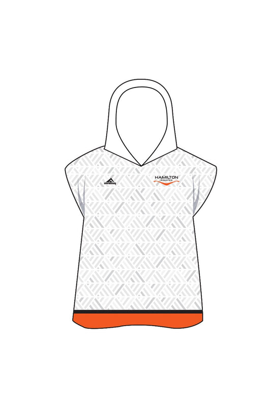 Unisex Learn To Swim Poncho - White image 0