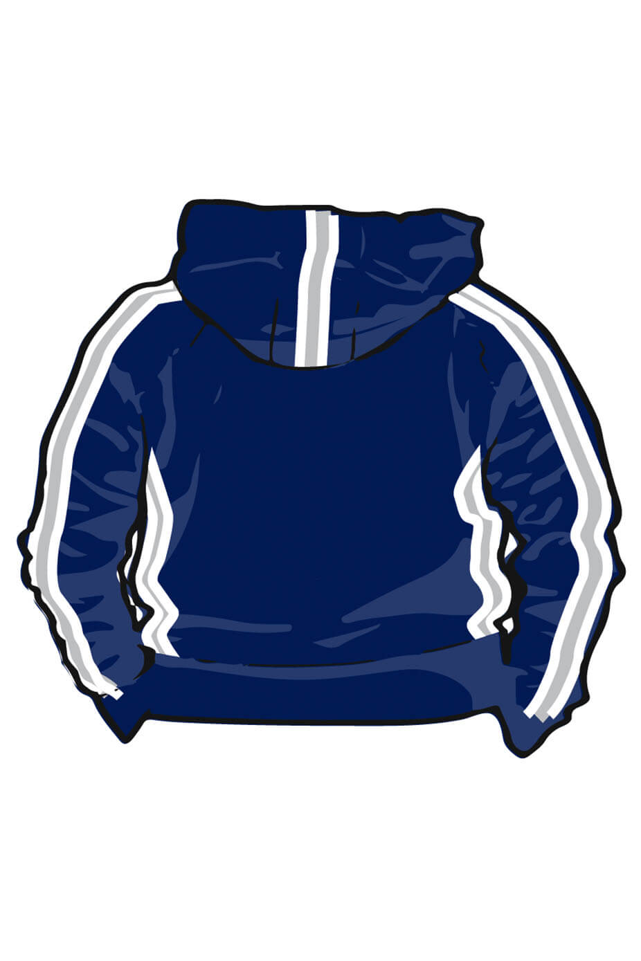 Bicester Blue Fins SC Adult Unisex Sweat Zipped Hoodie image 1