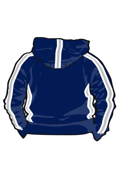 Bicester Blue Fins SC Adult Unisex Sweat Zipped Hoodie image 1