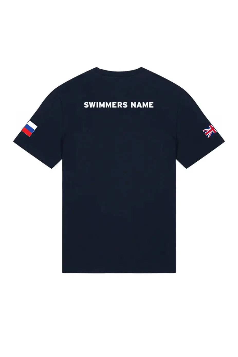 British Masters Swimming Adult Unisex Cotton Shirt - Crew Neck - Navy image 1