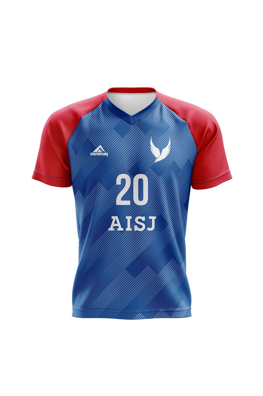 American International School of Jeddah Adult Unisex Volleyball Away Club Shirt - V-Neck