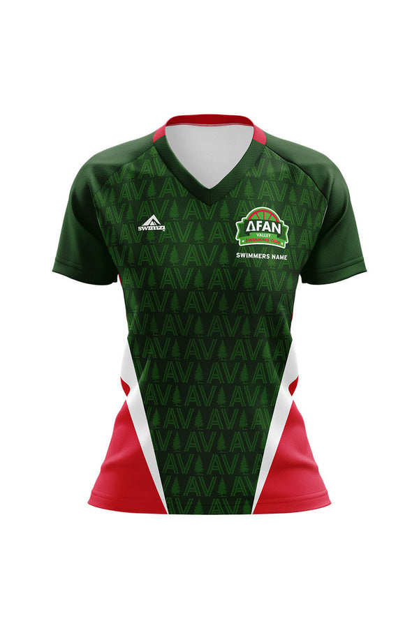 Afan Valley SC Kids Female Club Shirt V Neck
