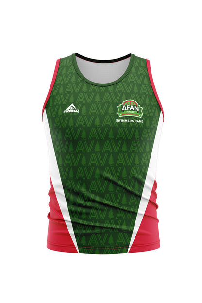 Afan Valley SC Kids Unisex Running Vest Green
