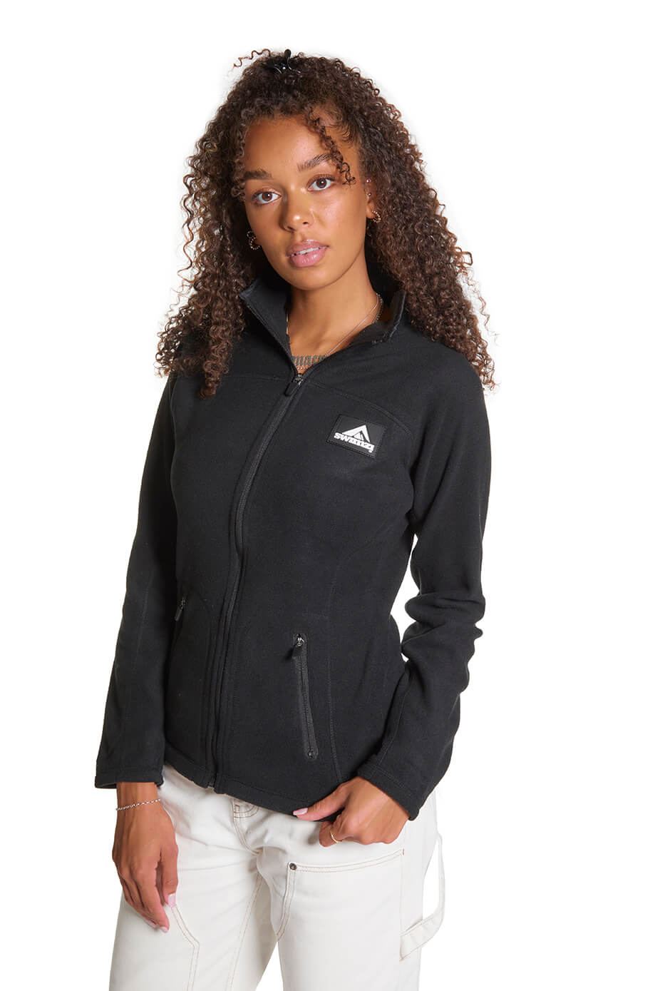 Black Micro Fleece Zipper