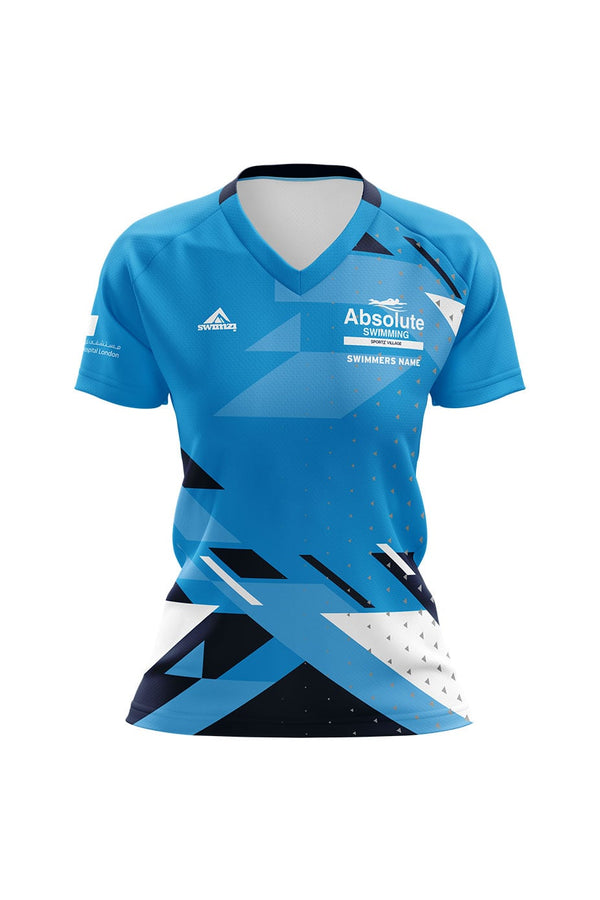 Absolute Swimming Kids Female Club Shirt V Neck