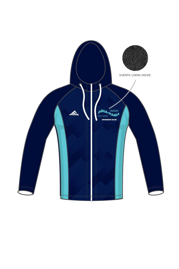 Aqua Mania Swim School Kids Unisex Winter Zipped Performance Hoodie