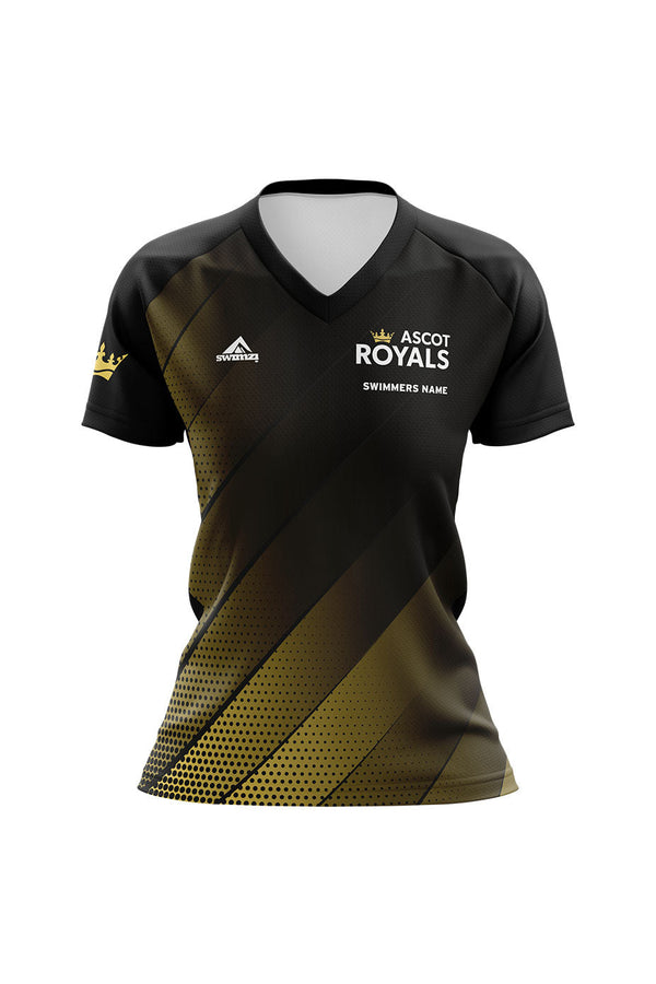 Ascot Royals Swim Club Kids Female Club Shirt V Neck