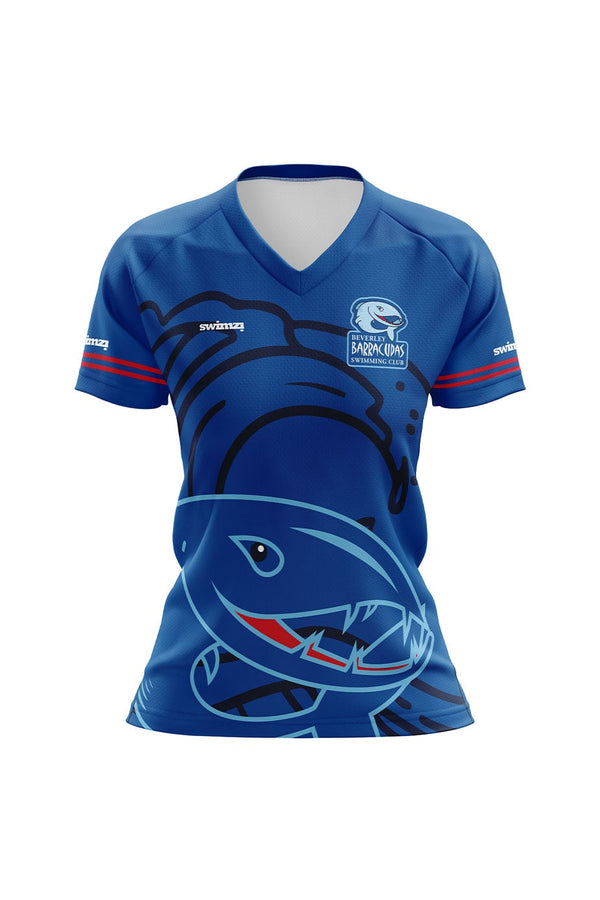 Beverley Barracudas SC Kids Female Polyester Club Shirt V Neck