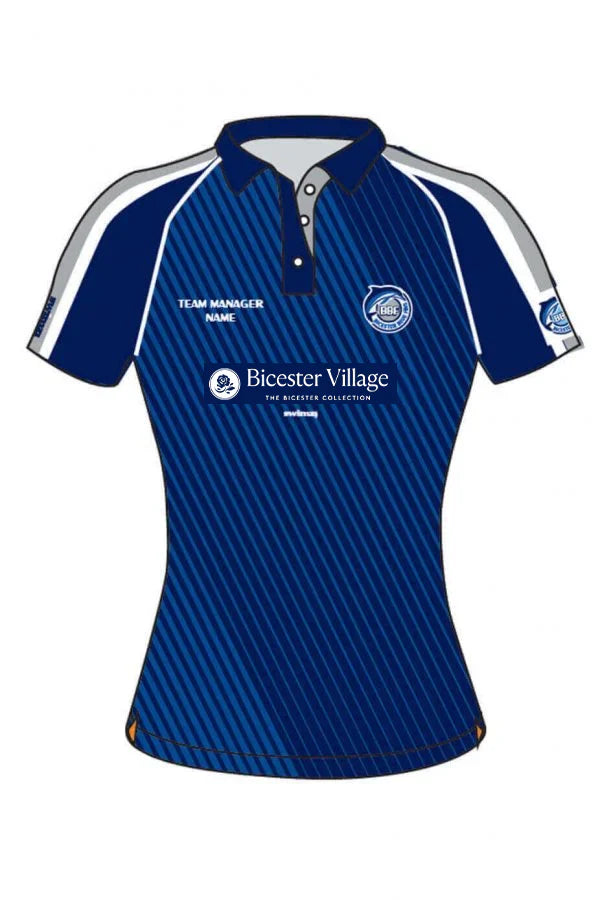 Bicester Blue Fins SC Kids Female Polyester Club Shirt V Neck