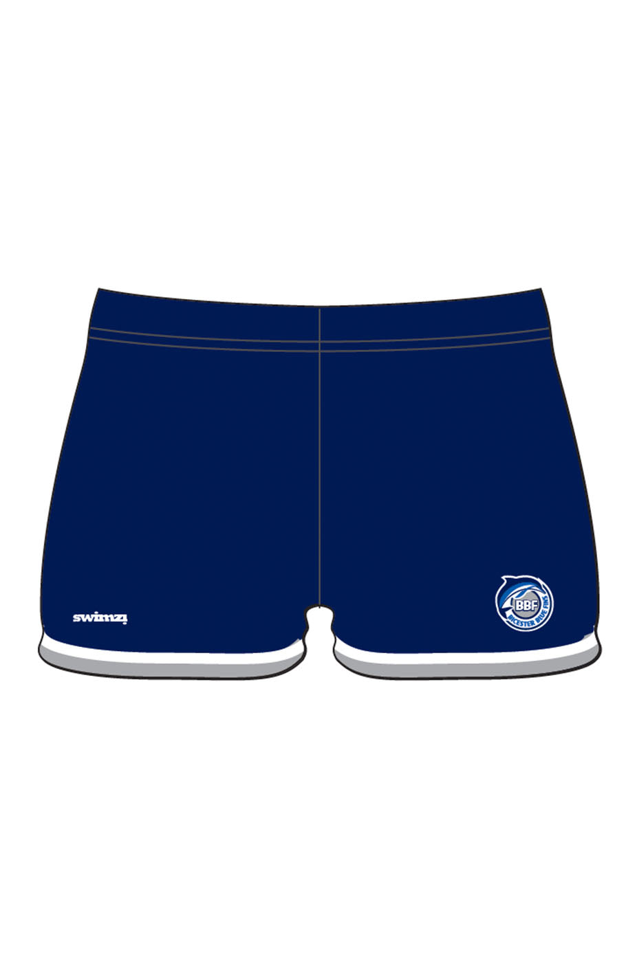 Bicester Blue Fins SC Kids Female Polyester Hotpants