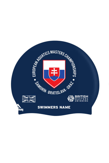 British Masters Swimming Unisex Club Swim Cap - Silicone Suede