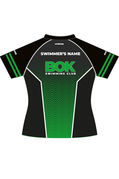 Borough of Kirklees SC Kids Swimzi Female Polyester Club Shirt V Neck