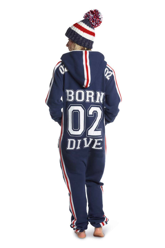 Navy B02D Swimzi Onesie