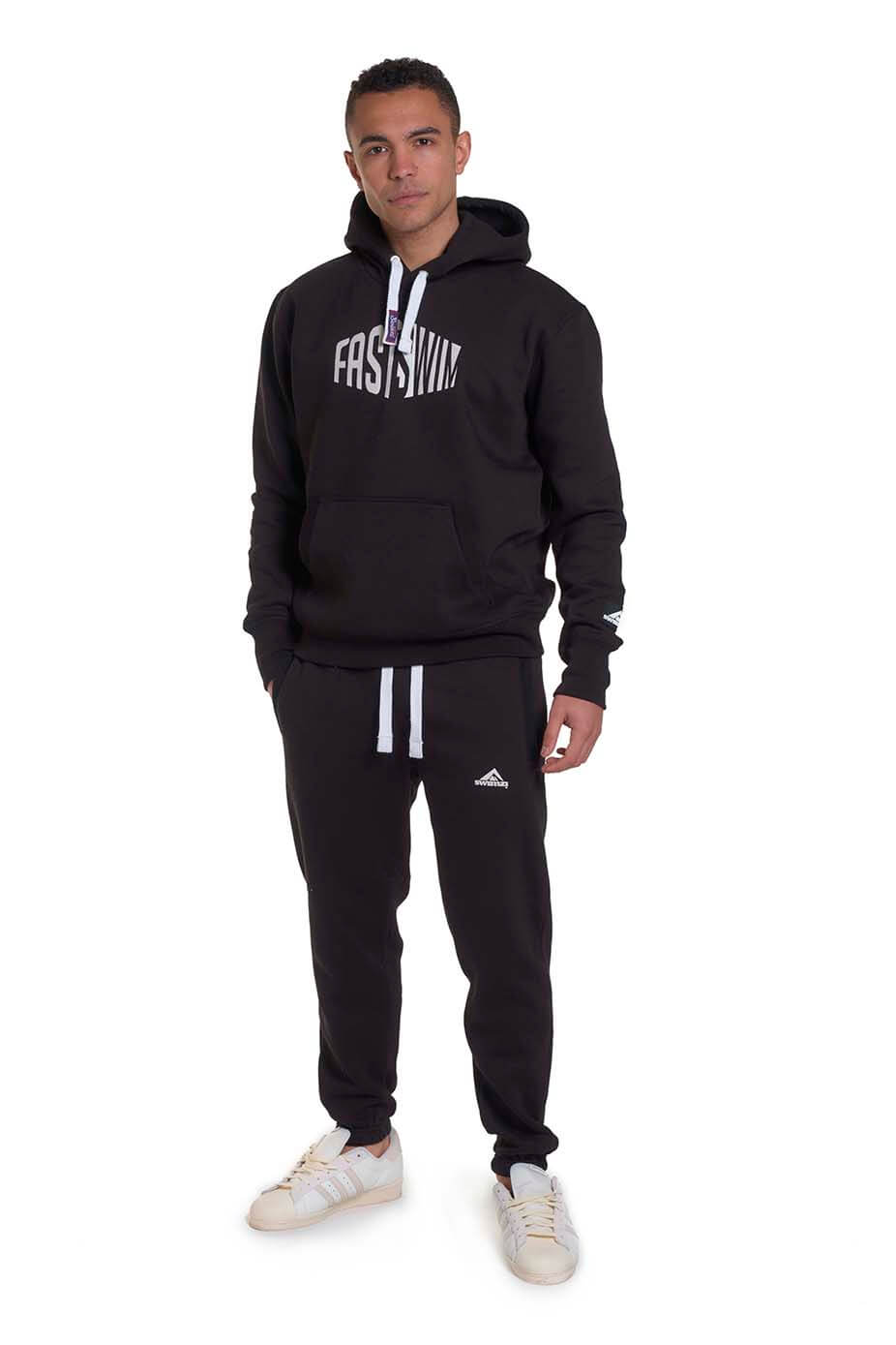 Jet Black Pullover Hoodie - Fastswim