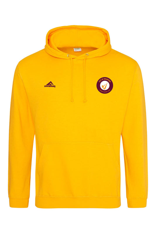 Bradford Esprit Diving Club Adults Unisex Cotton Pullover Hoodie - Gold
