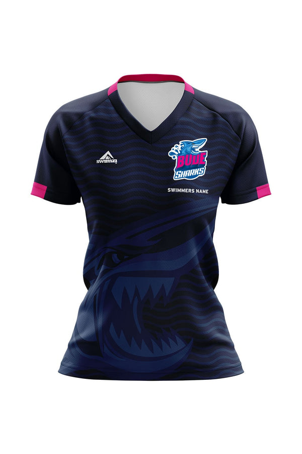 Bude Sharks Kids Female Club Shirt V Neck