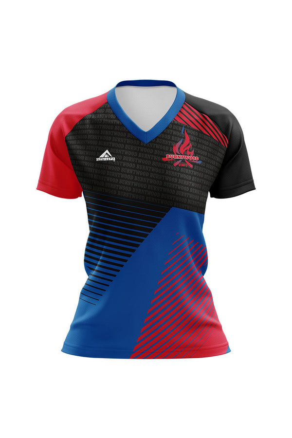 Burntwood SC Kids Female Club Shirt V Neck