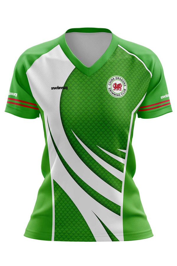 Chirk SC Kids Female Polyester Club Shirt V Neck