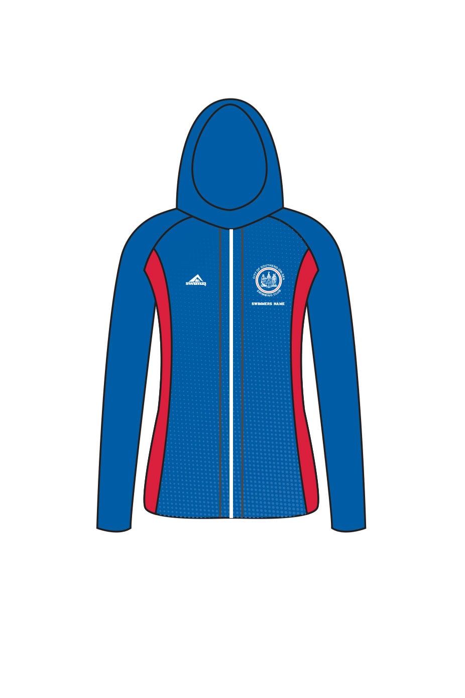 City of Southend on Sea SC Kids Female Zipped Performance Hoodie