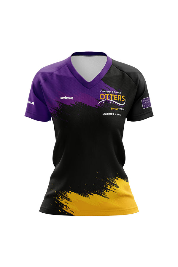 Carnforth & Dist Otters Kids Female Club Shirt V Neck