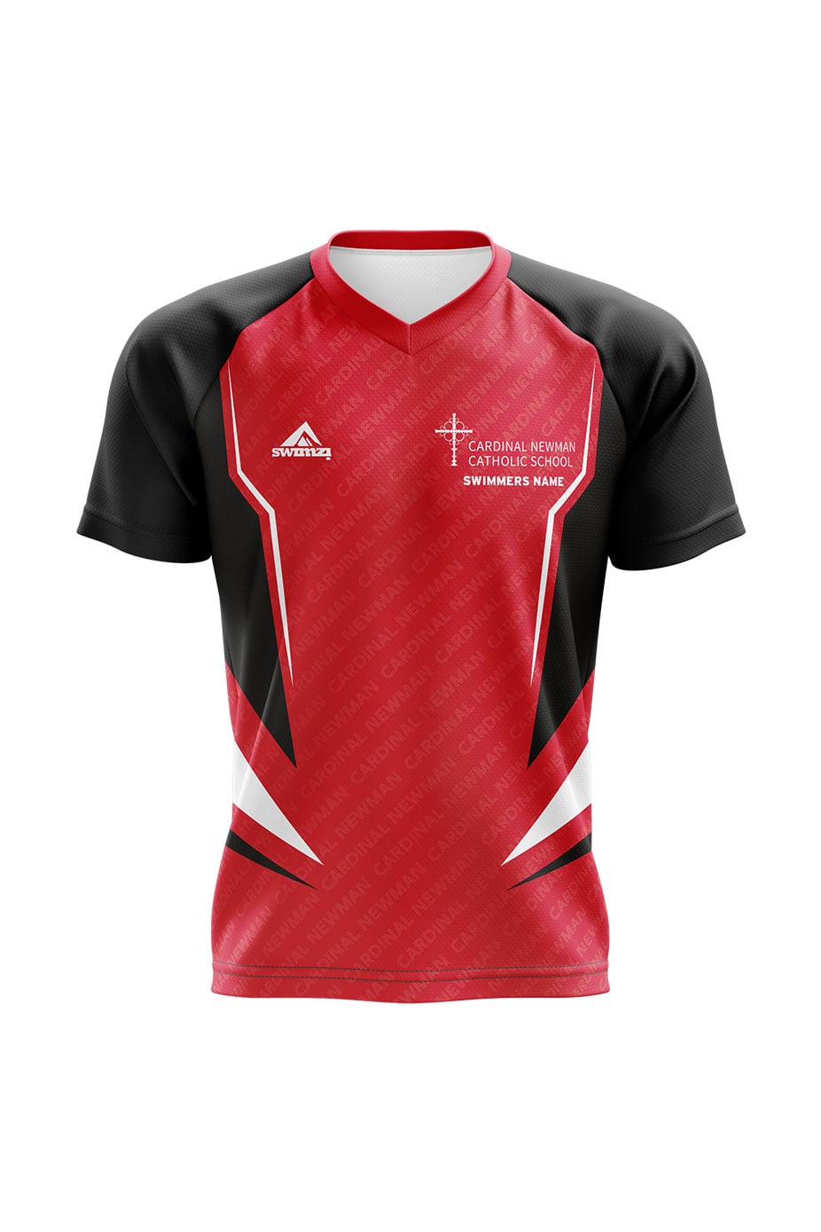 Schools Swimming Super League Kids Unisex Cardinal Newman Club Shirt - V-Neck