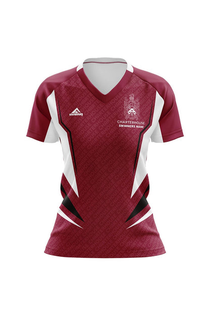 Schools Swimming Super League Kids Female Charterhouse Club Shirt - V-Neck