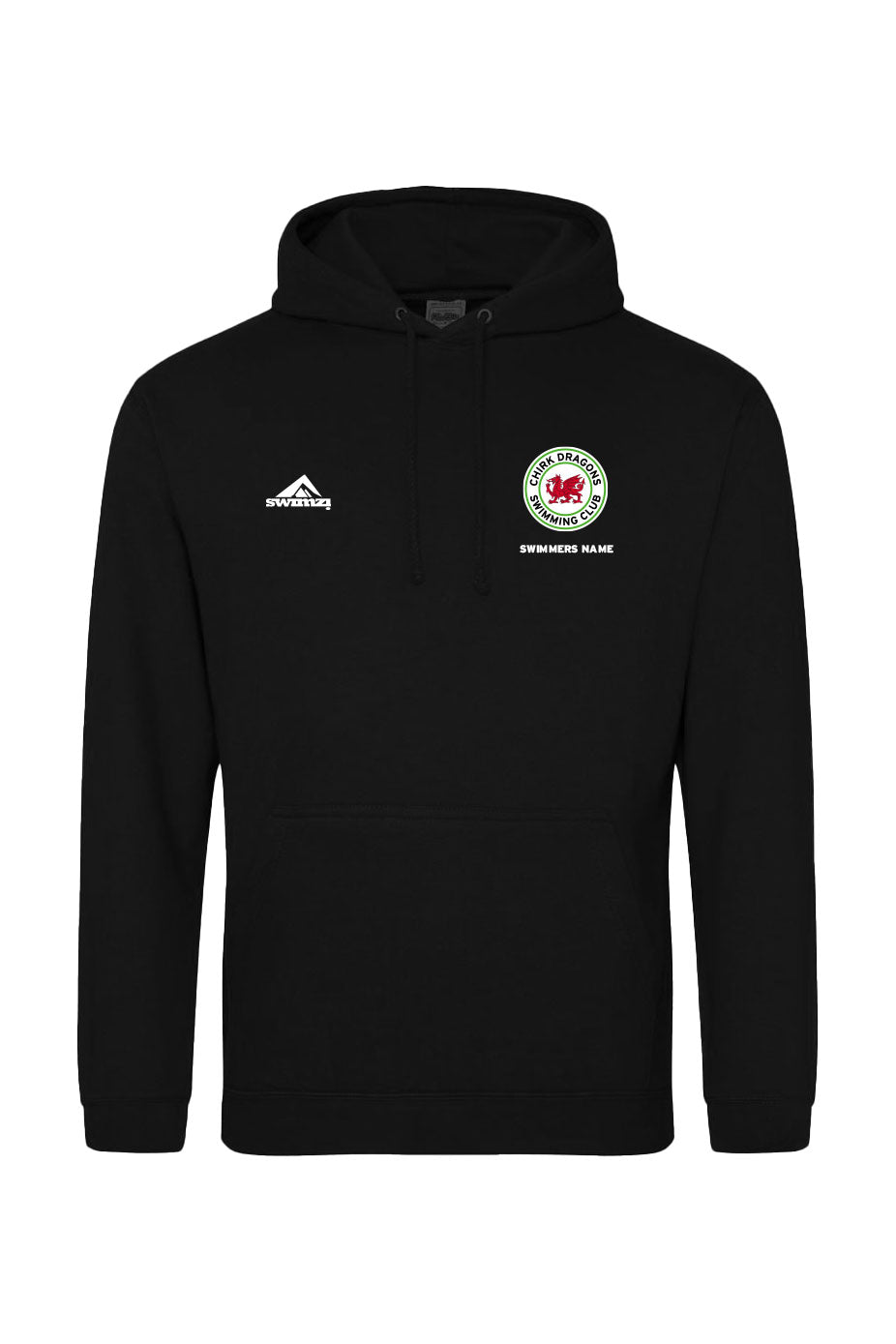Chirk SC Adult Unisex Cotton Pullover Hoodie - Black