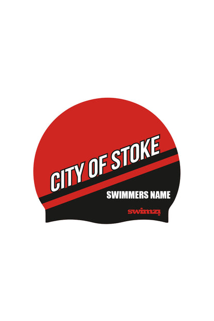 City of Stoke SC Unisex Club Swim Cap - Seamless