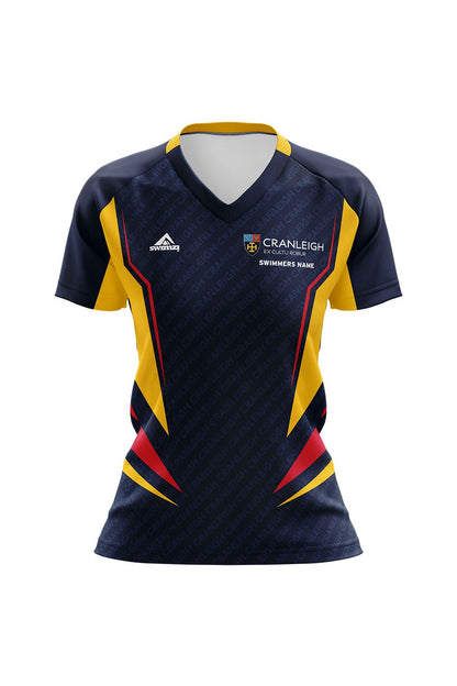 Schools Swimming Super League Kids Female Cranleigh Club Shirt - V-Neck