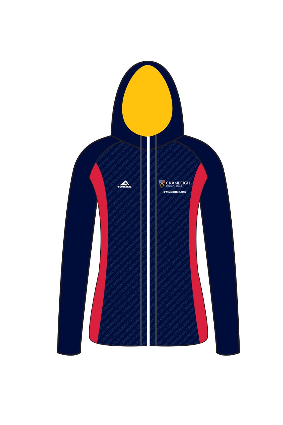 Schools Swimming Super League Kids Female Cranleigh Zipped Performance Hoodie