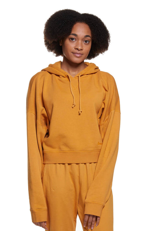 Mustard - Hoodie Crop Jumper