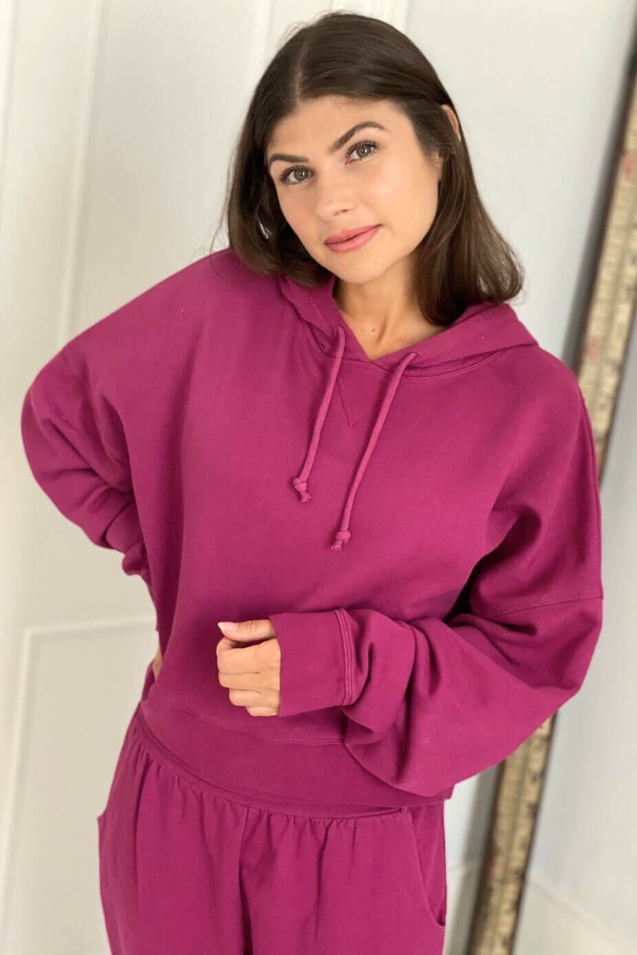Berry - Hoodie Crop Jumper