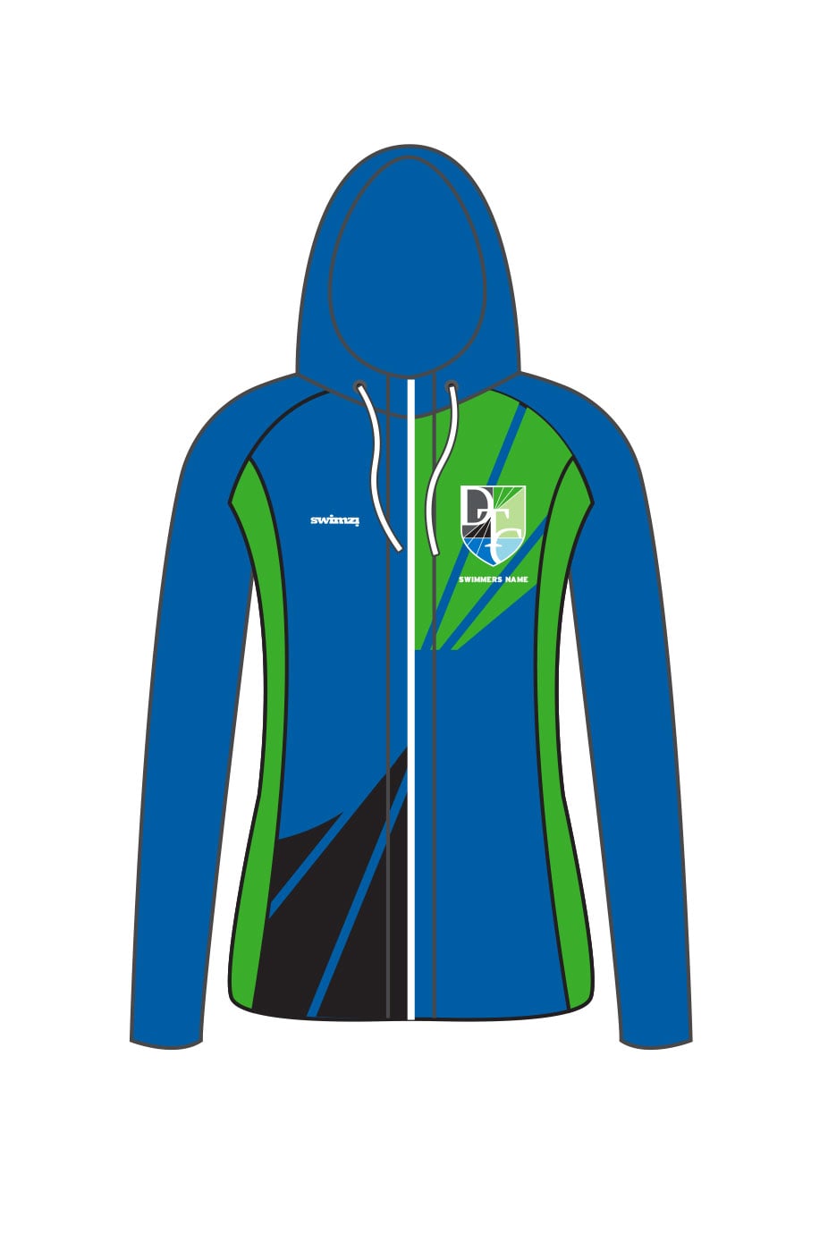 Doncaster TC Kids Female Zipped Performance Hoodie
