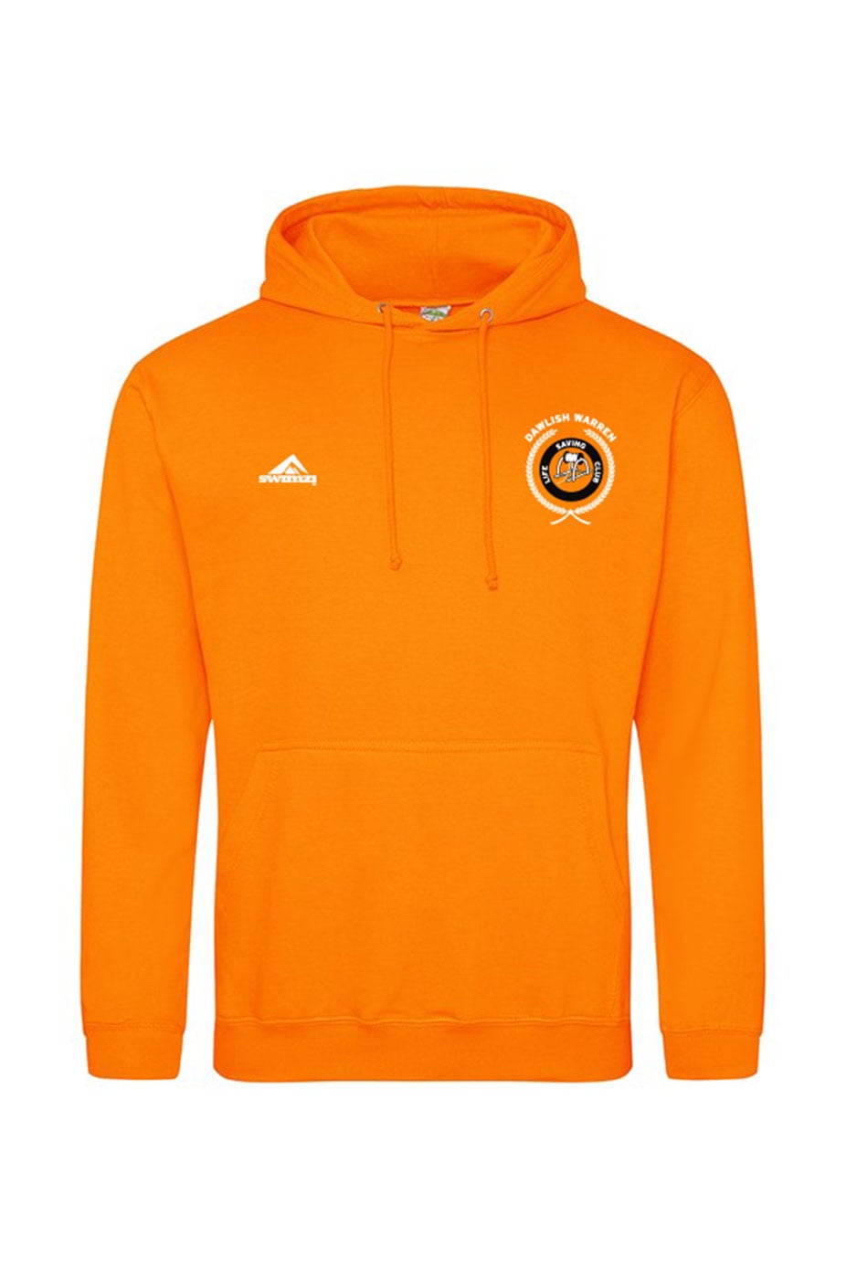 Dawlish Warren LSC Kids Unisex Orange Cotton Pullover Hoodie