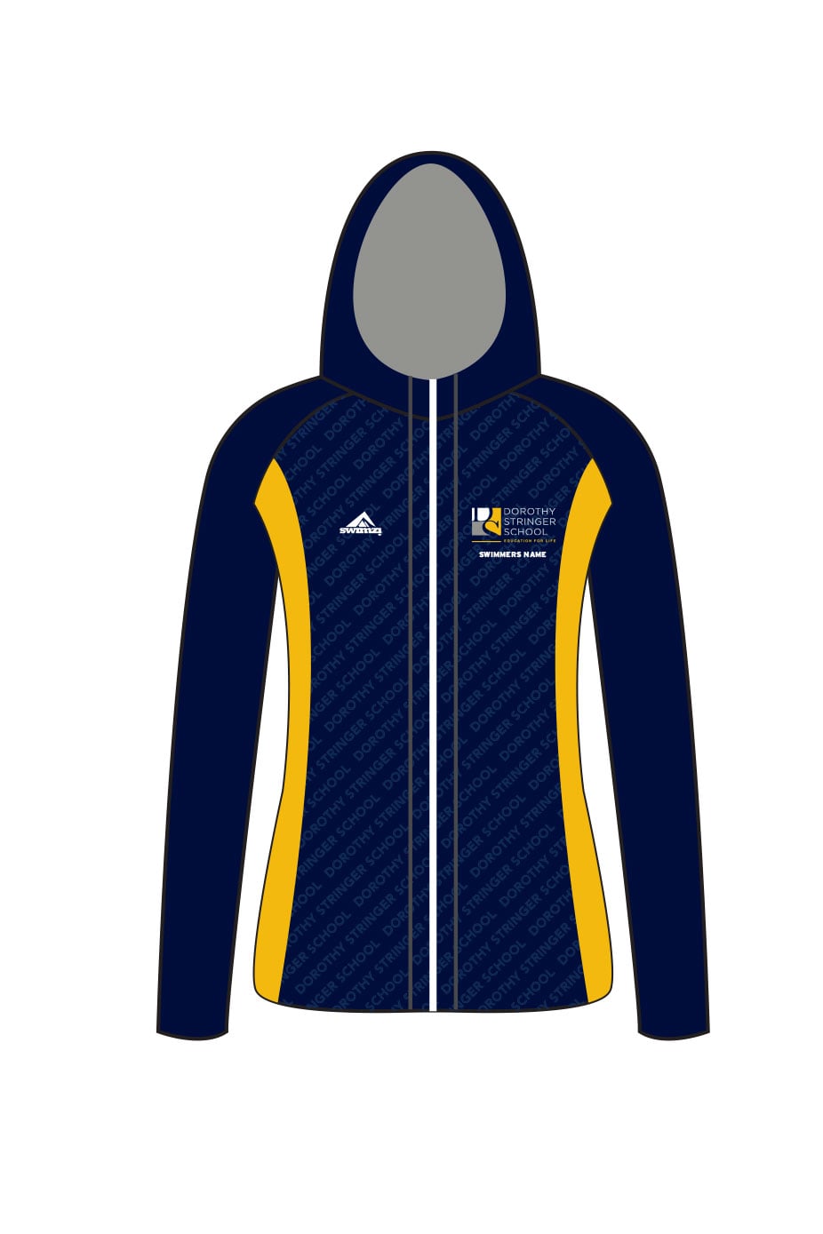Schools Swimming Super League Kids Female Dorothy Stringer School Zipped Performance Hoodie