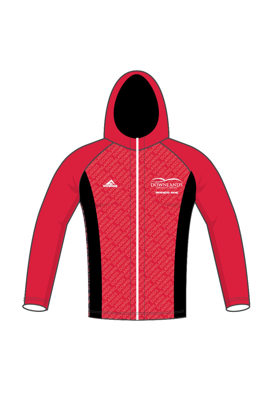 Schools Swimming Super League Kids Unisex Downlands Zipped Performance Hoodie