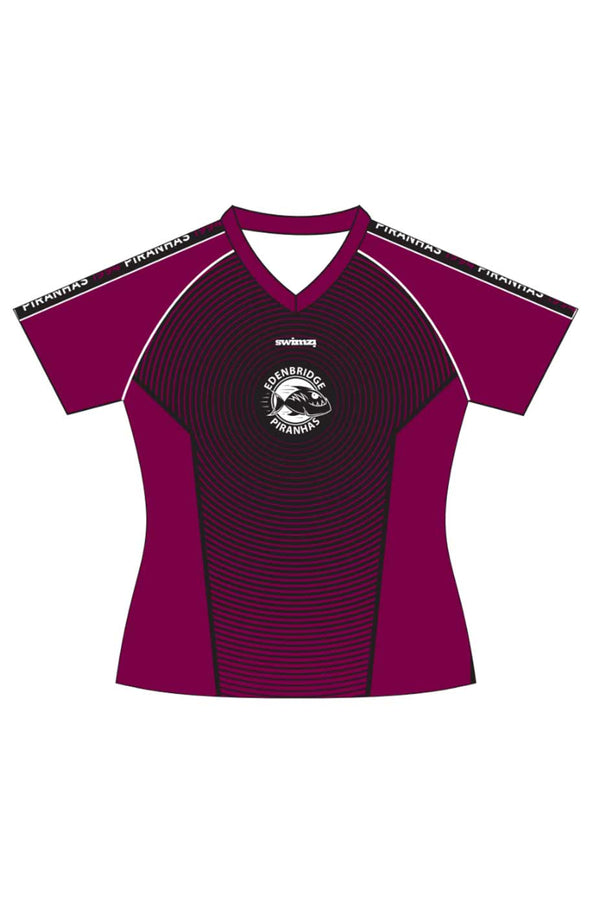 Edenbridge Piranhas SC Adult Female Polyester Club Shirt - V-Neck