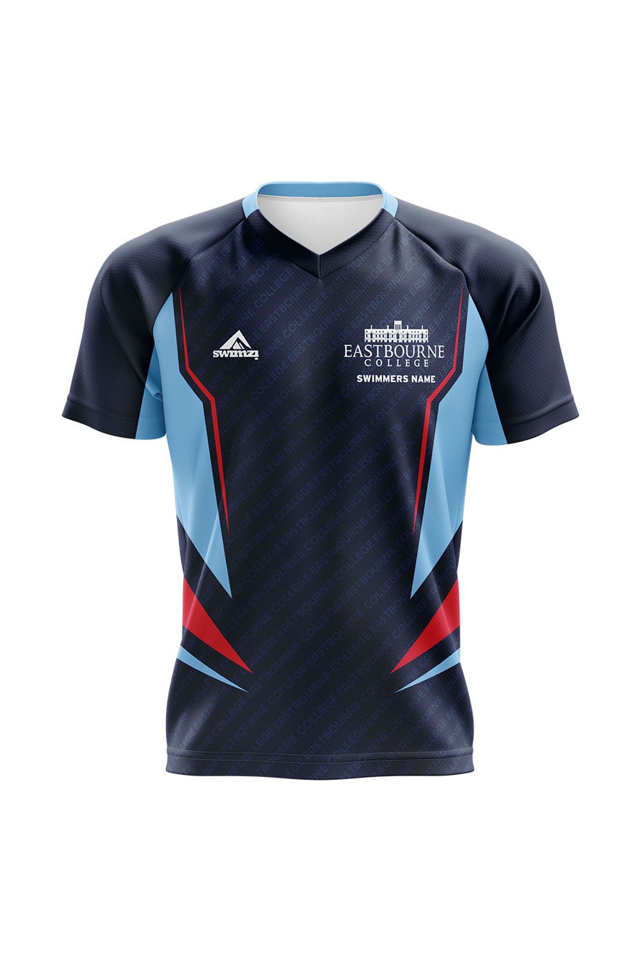 Schools Swimming Super League Kids Unisex Eastbourne College Club Shirt - V-Neck