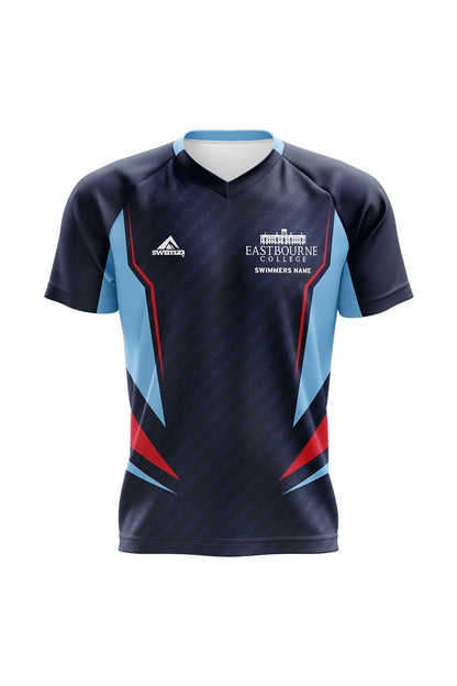 Schools Swimming Super League Kids Unisex Eastbourne College Club Shirt - V-Neck