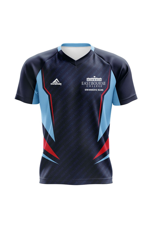 Schools Swimming Super League Kids Unisex Eastbourne College Club Shirt - V-Neck