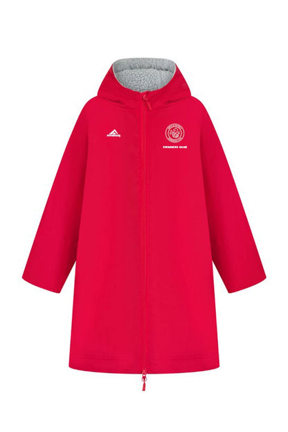 Erith amp District SC Kids Unisex Swimzi Team Robe - Red