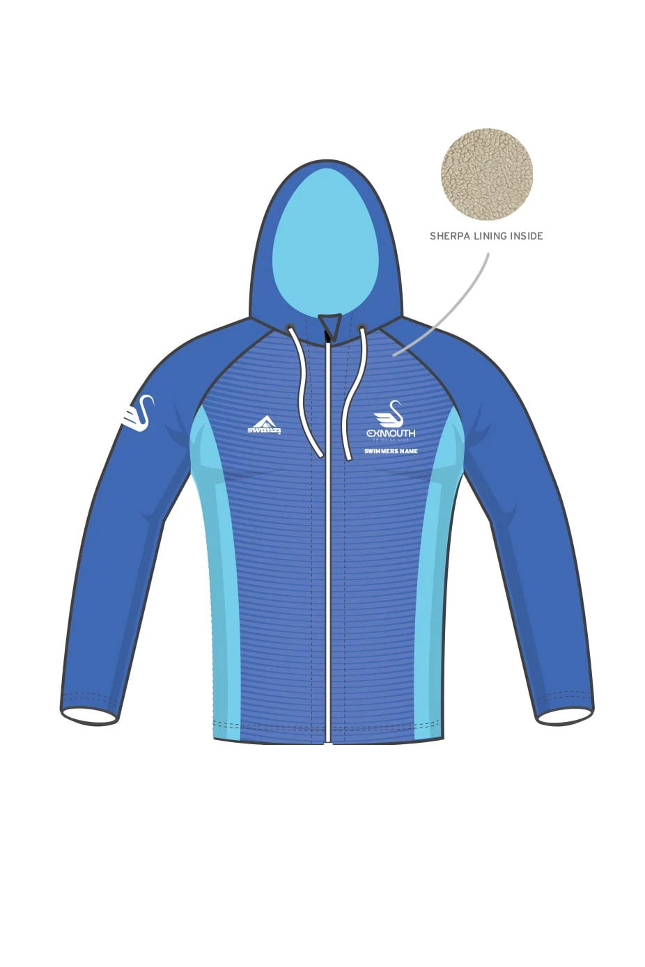 Exmouth SC Kids Unisex Winter Zipped Performance Hoodie