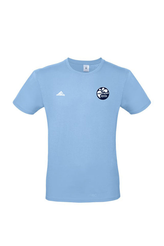 First Strokes Adult Unisex Cotton Tee - Sky Blue