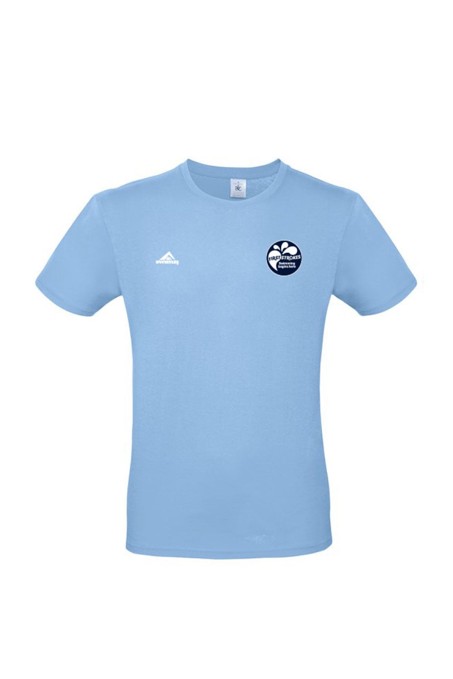 First Strokes Kids Unisex Cotton Tee - Sky Blue
