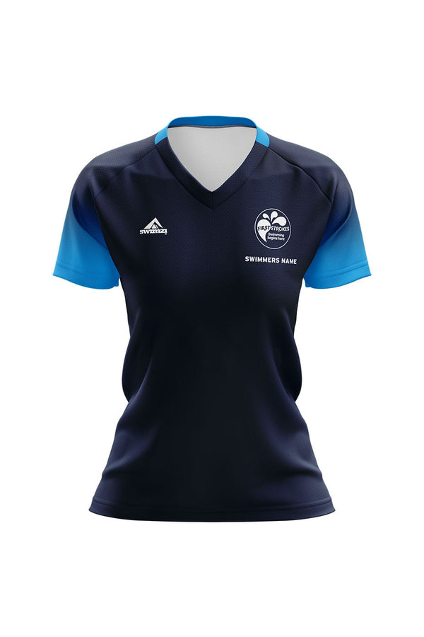 First Strokes Adult Female Club Swimmers V-Neck