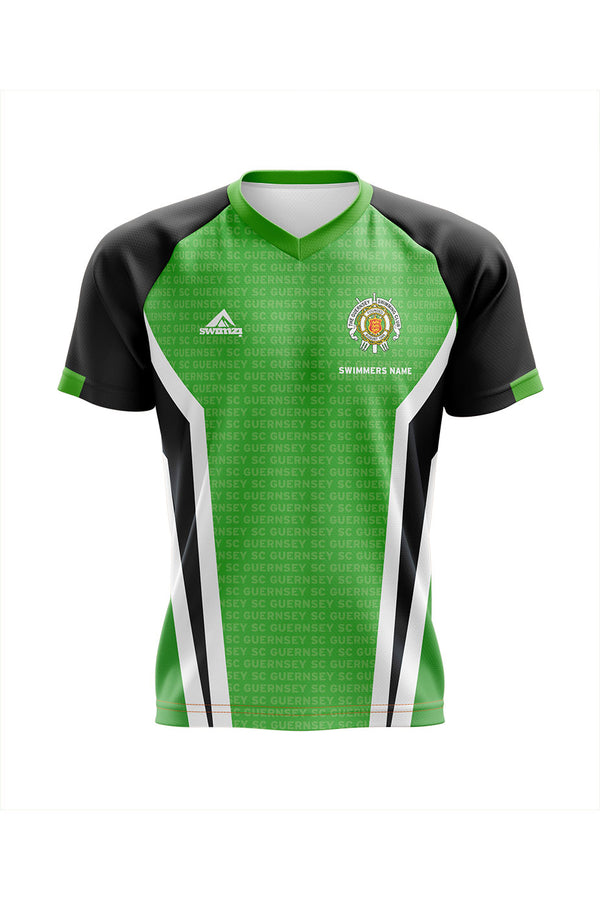 Guernsey SC Kids Female Green Shirt - V-Neck